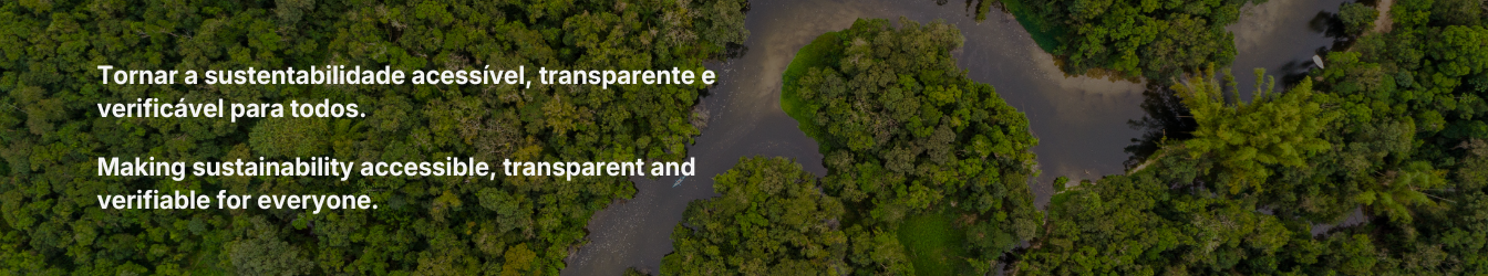 ESG certification and carbon offsetting in one app — simple accessible and auditable. 430 x 80